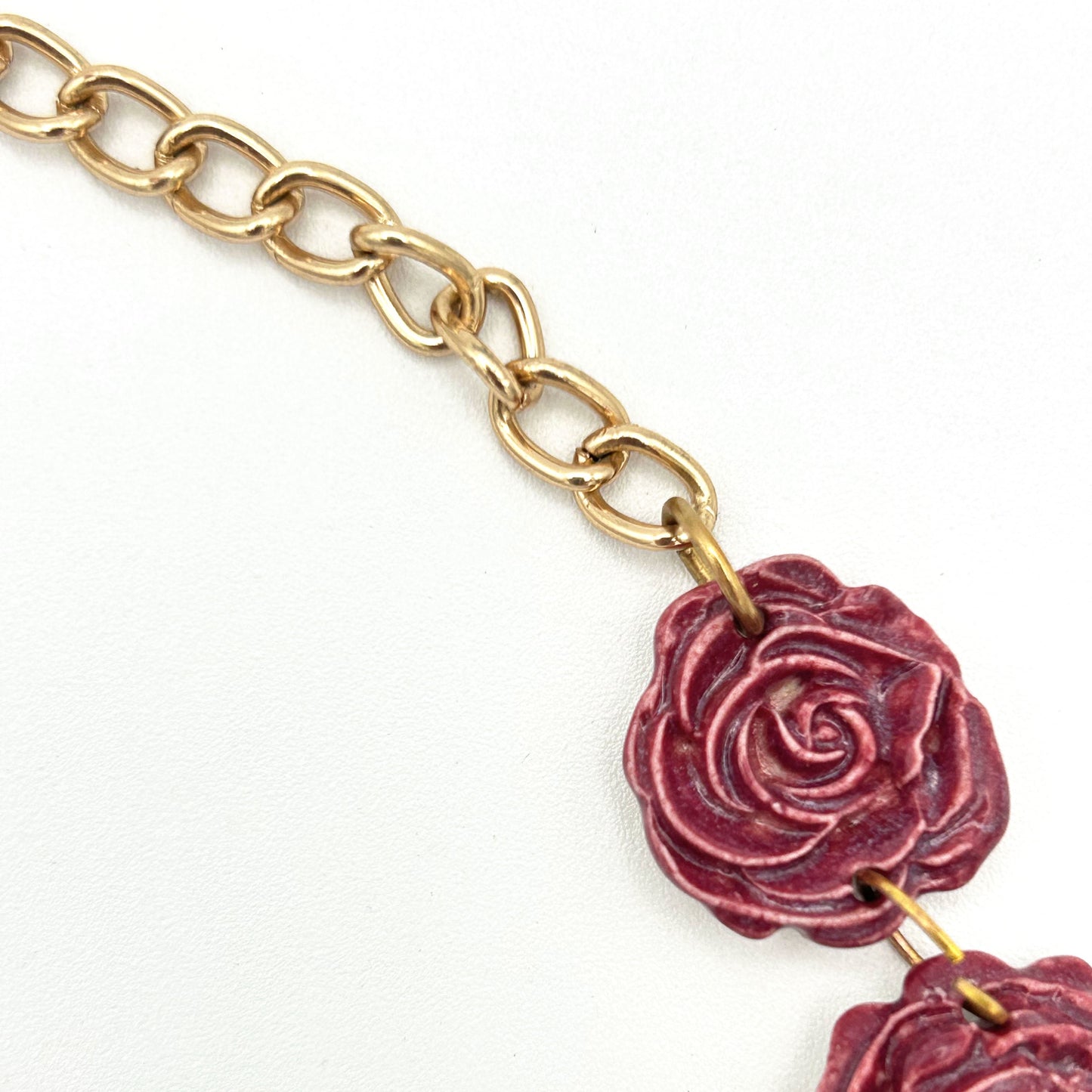 Ruby rose blossom choker