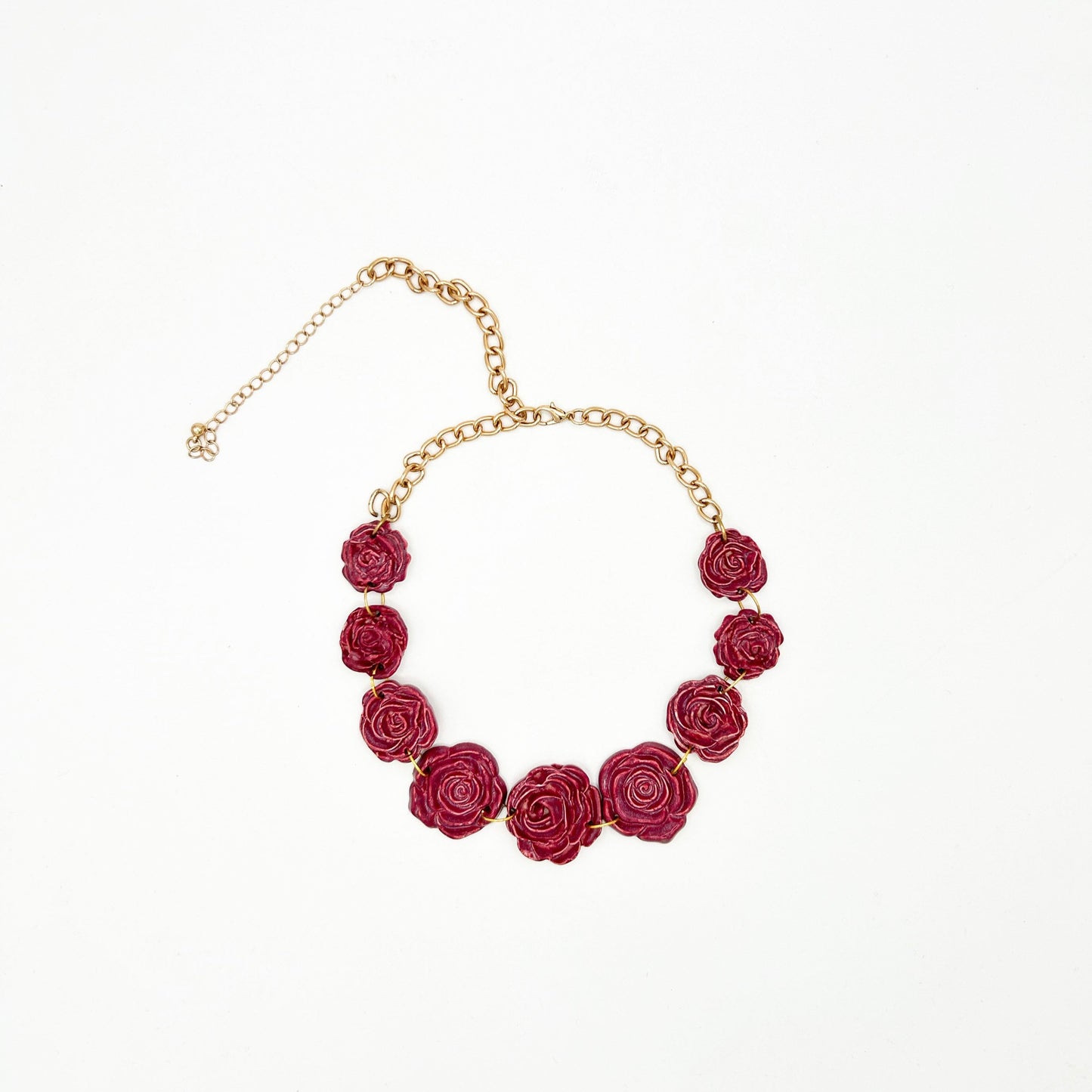 Ruby rose blossom choker