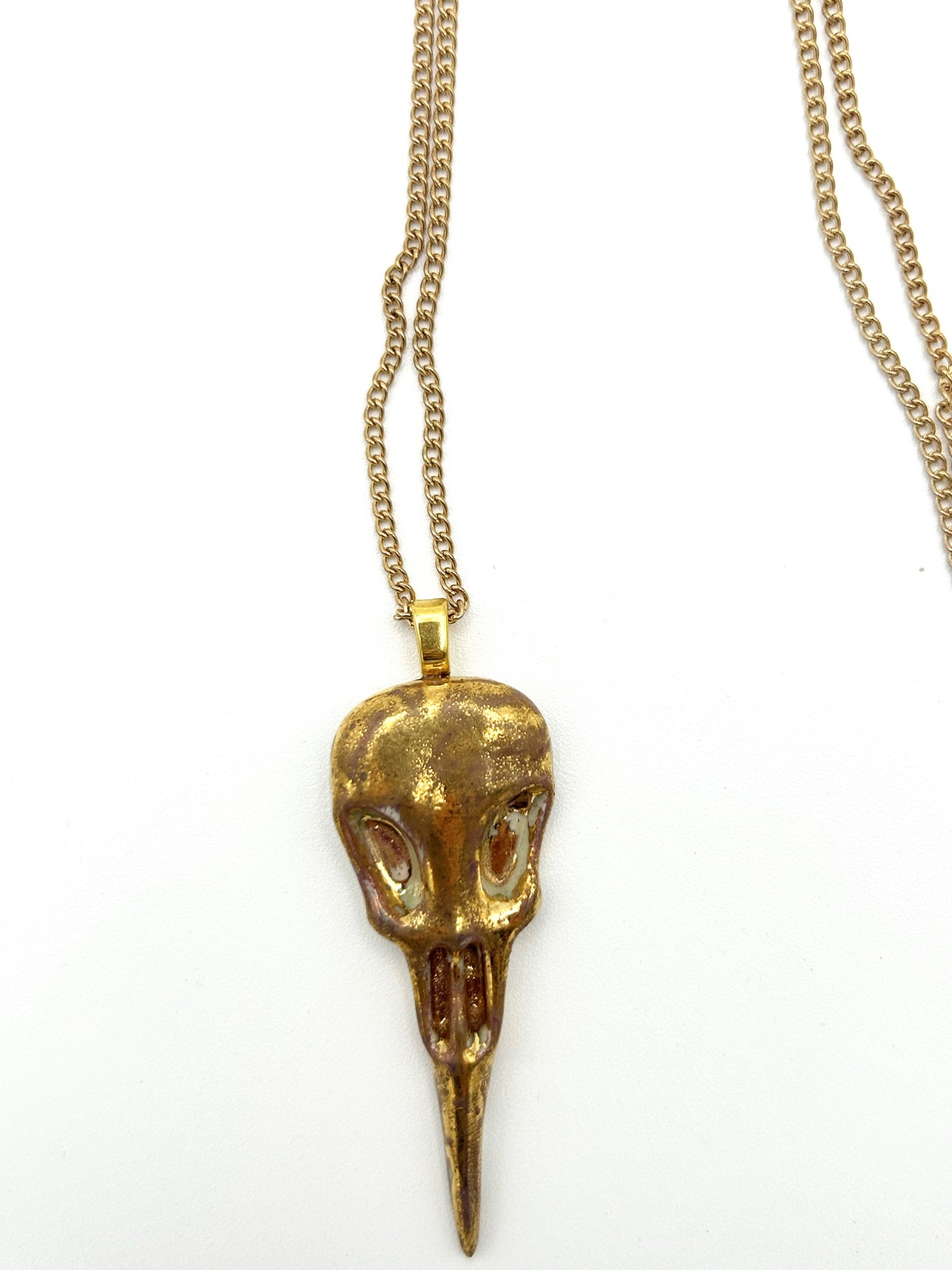 Bird skull necklace