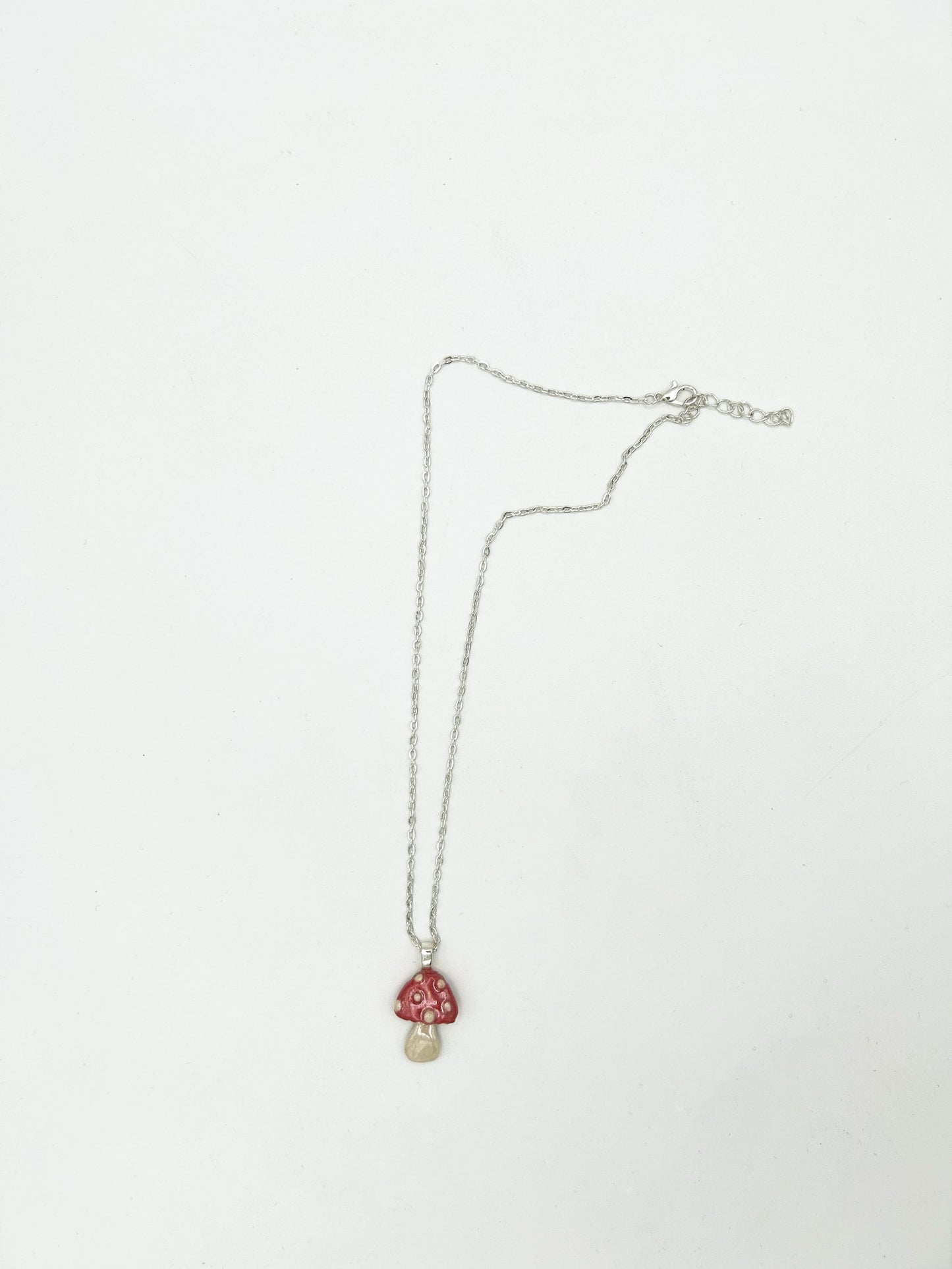 Amanita mushroom necklace