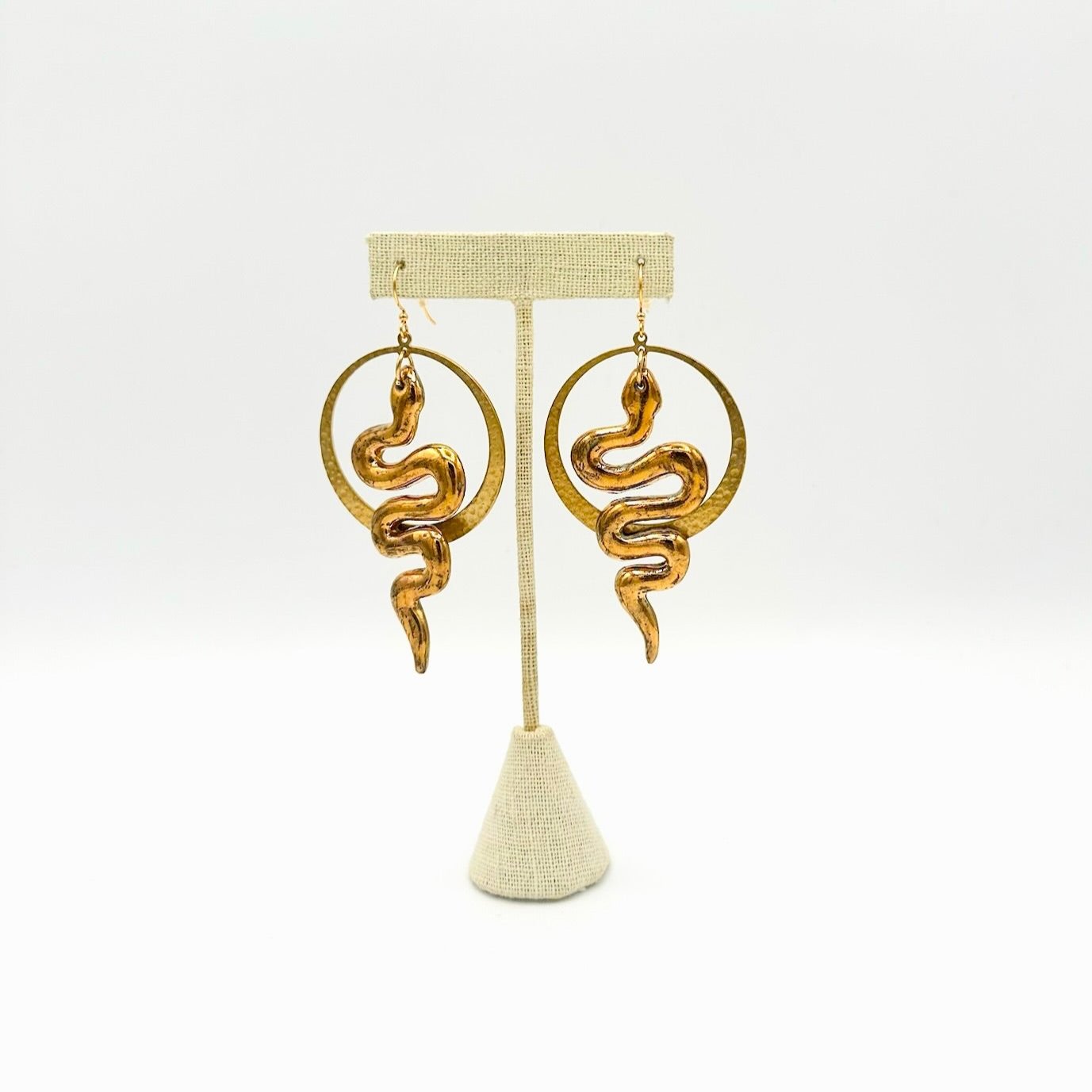 Snake charmer earrings