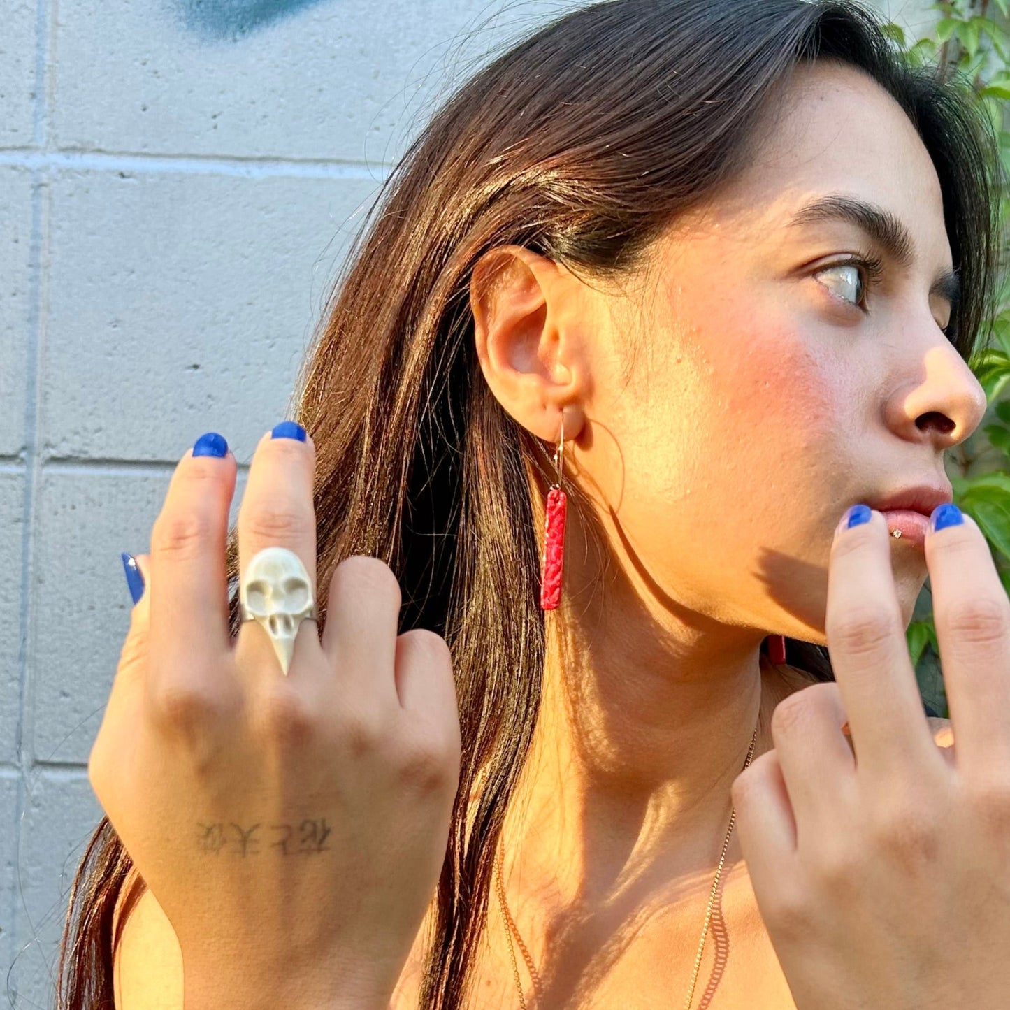 Bird skull ring